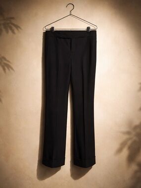 Marc Jacobs Black Straight-Leg Trousers